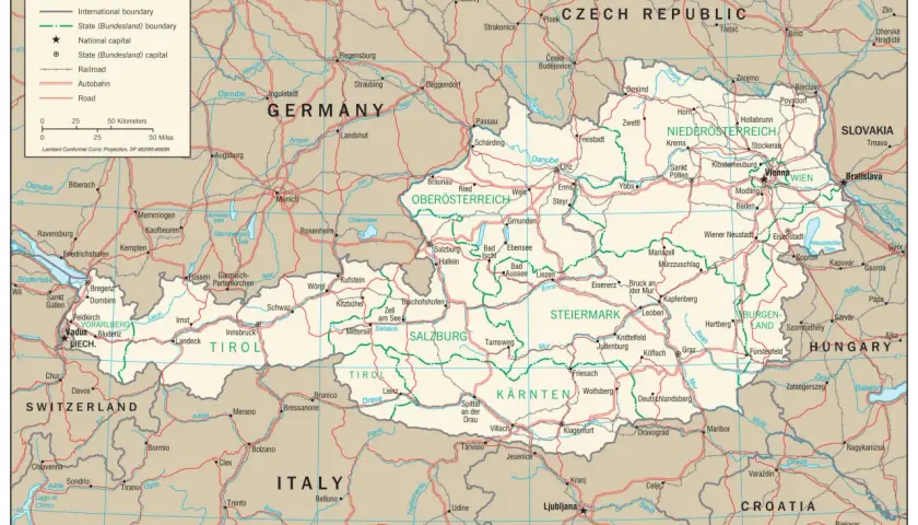 Austria gdzie leży? Poznaj dokładne położenie i sąsiadów tego kraju