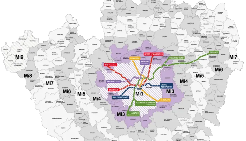  Mediolan metro mapa i bilety na komunikację miejską 