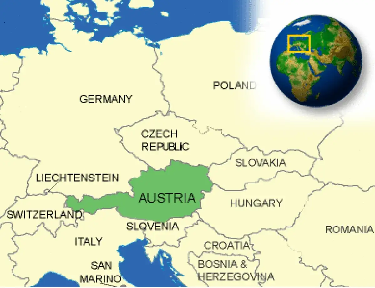 Zdjęcie Austria gdzie leży? Poznaj dokładne położenie i sąsiadów tego kraju